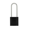 Anodized aluminium safety padlock black 72/30HB50 SCHWARZ