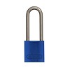 Anodized aluminium safety padlock blue 72IB/30HB50 BLAU