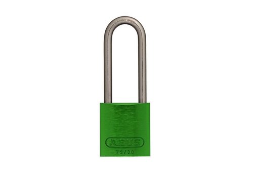 Anodized aluminium safety padlock green 72IB/30HB50 GRÜN 