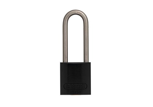 Anodized aluminium safety padlock black 72IB/30HB50 SCHWARZ 