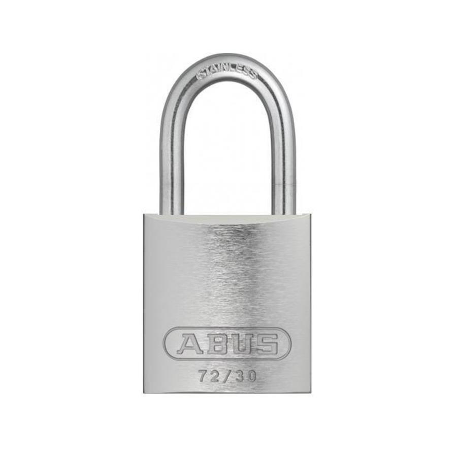Anodized aluminium safety padlock grey 72IB/30 GRAU