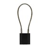 Abus Anodized aluminium safety padlock black  with cable 72/30CAB SCHWARZ