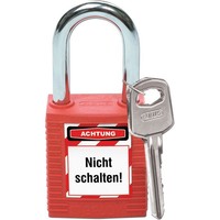 Label for Brady padlocks page of 15 pieces