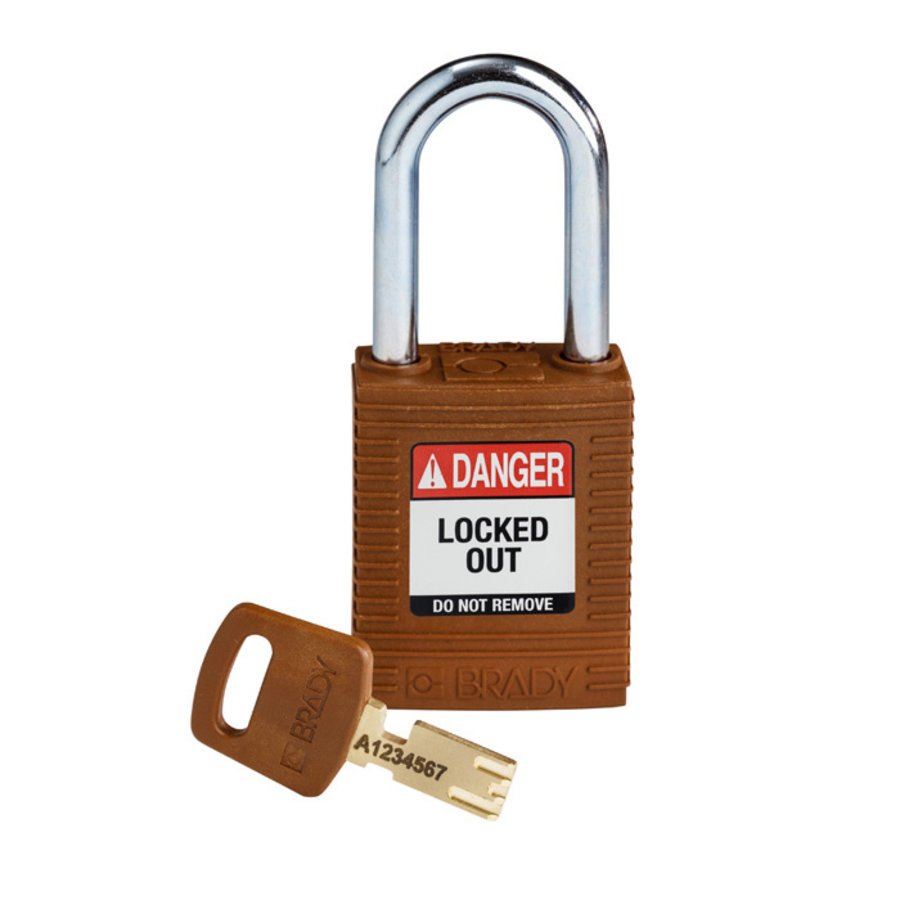 SafeKey nylon safety padlock brown 150275 / 150228