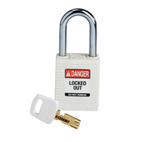 SafeKey nylon safety padlock white 150367 / 150292