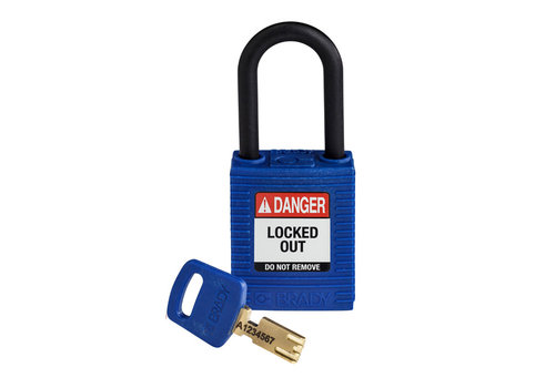 SafeKey nylon safety padlock blue 150366 