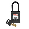 Brady SafeKey nylon safety padlock black 150231 / 150351