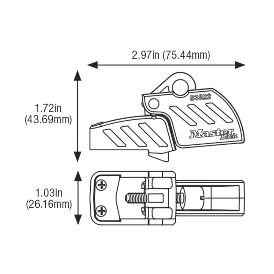 Molded case circuit breaker lock-out (480/600 V) S3822