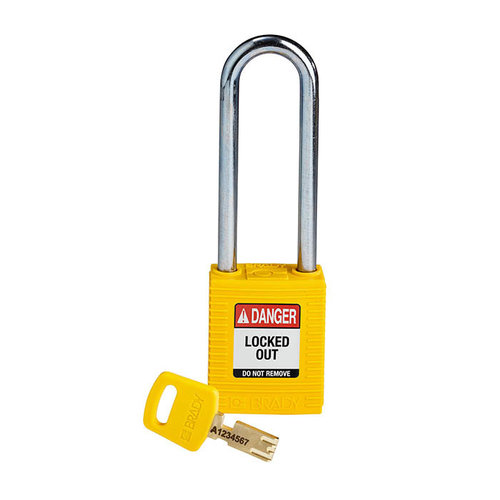 SafeKey nylon safety padlock yellow 150296 