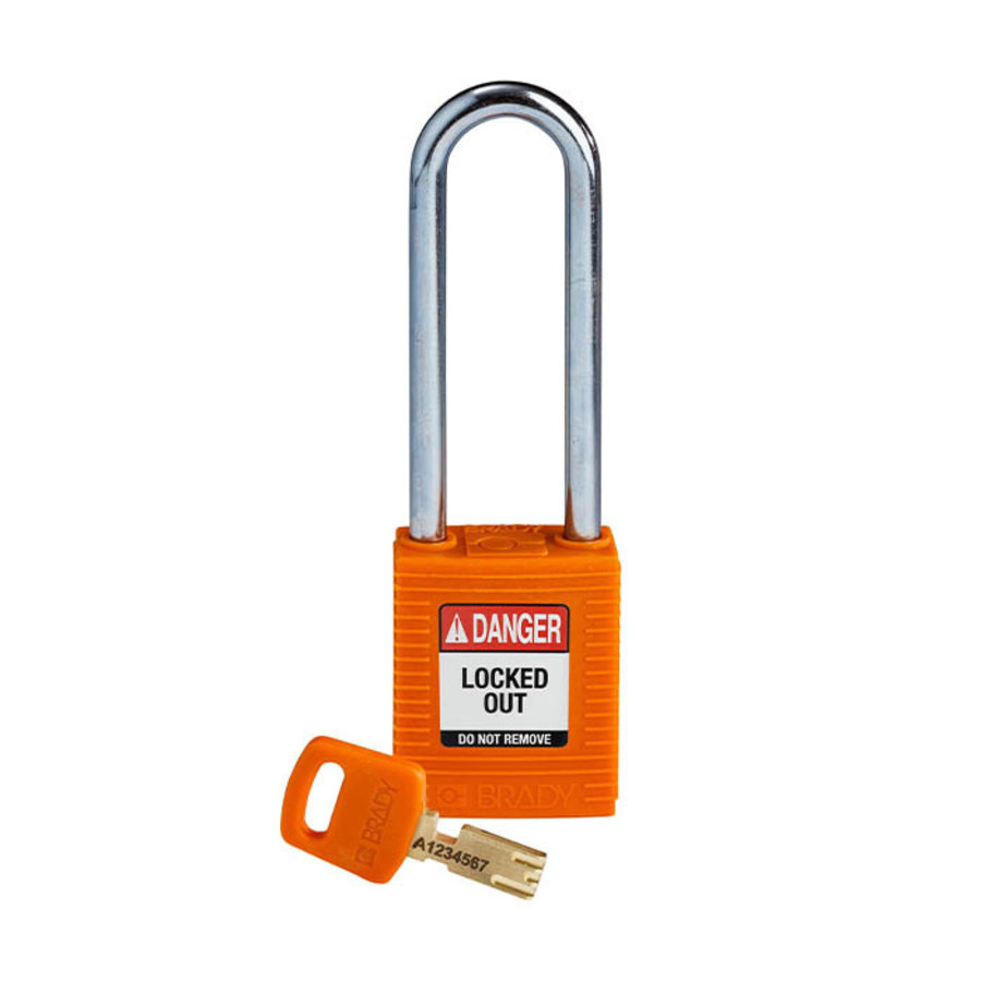 SafeKey nylon safety padlock orange 150248