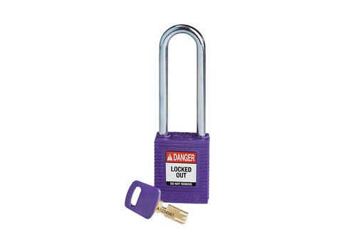 SafeKey nylon safety padlock purple 150233 