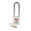 Brady SafeKey nylon safety padlock white 150295