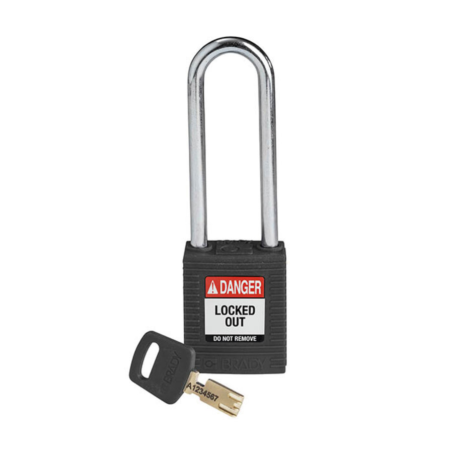 SafeKey nylon safety padlock black 150274