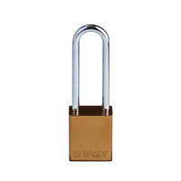 SafeKey Aluminium safety padlock brown 150284