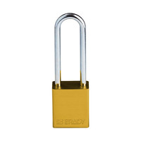 SafeKey Aluminium safety padlock  Yellow 150285