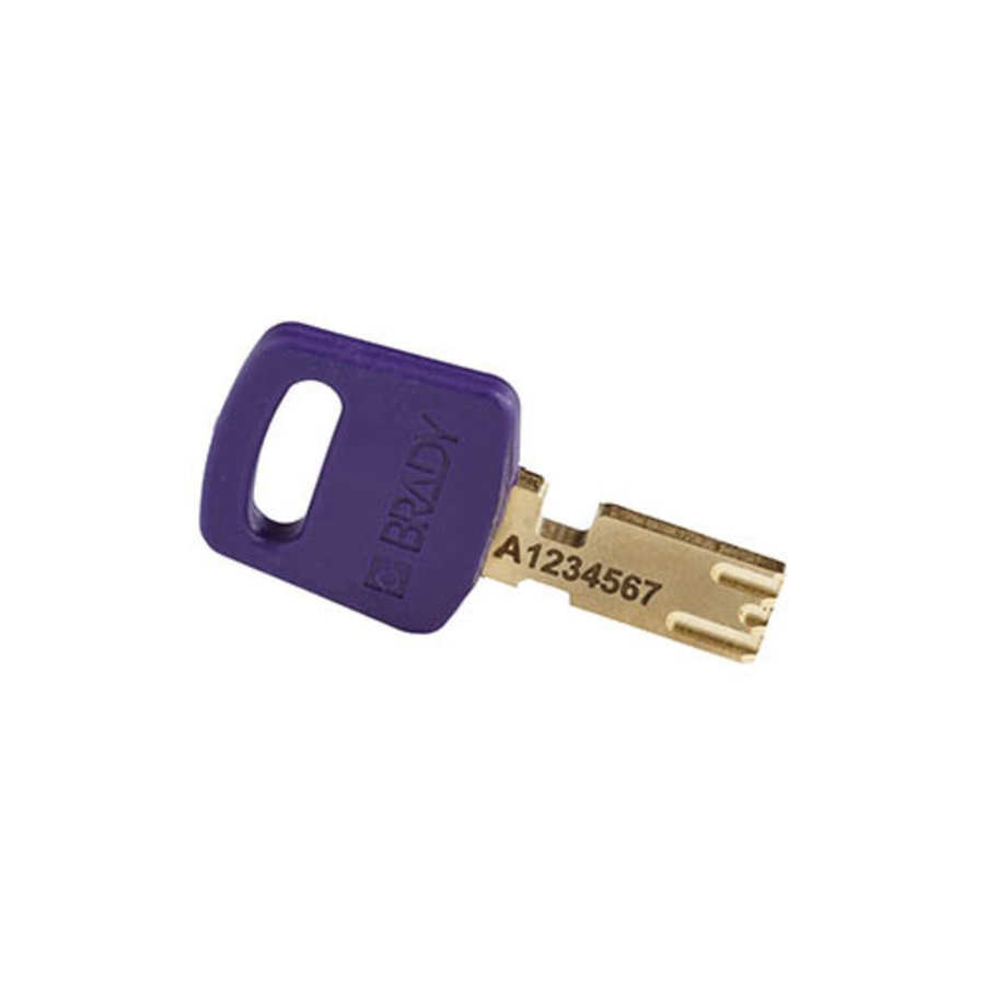 SafeKey Aluminium safety padlock purple 150330