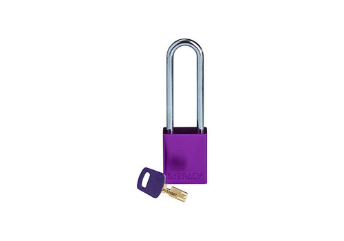 SafeKey Aluminium safety padlock purple 150330 