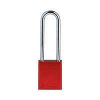 SafeKey Aluminium safety padlock Red 150332