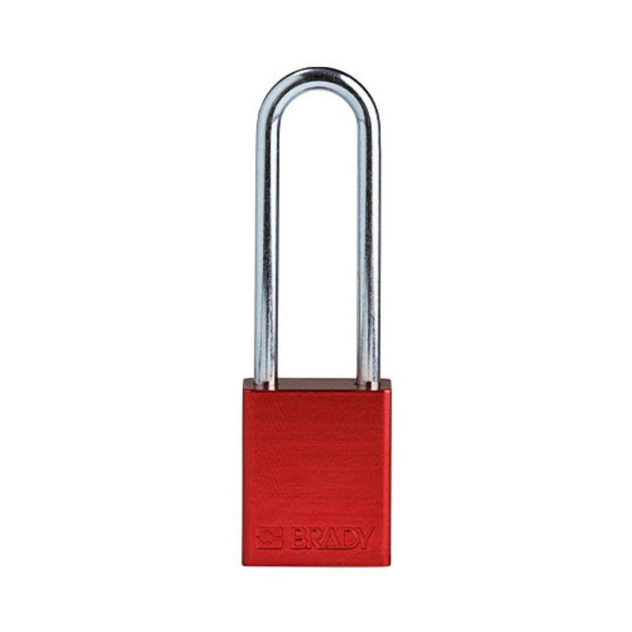 SafeKey Aluminium safety padlock Red 150332