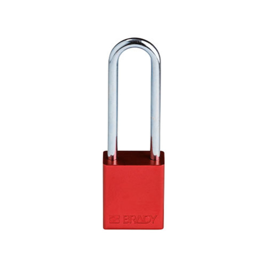 SafeKey Aluminium safety padlock Red 150332