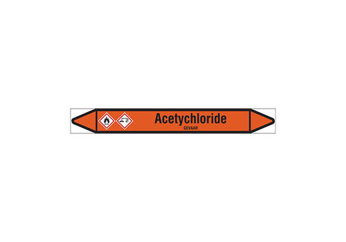 Pipe markers: Acetychloride | Dutch | Acids  Pipe markers: Acetychloride | Dutch | Acids