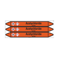 Pipe markers: Acetychloride | Dutch | Acids