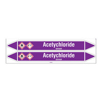 Pipe markers: Acetychloride | Dutch | Acids and Alkalis