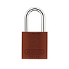 Abus Anodized aluminium safety padlock brown 72/30 BRAUN