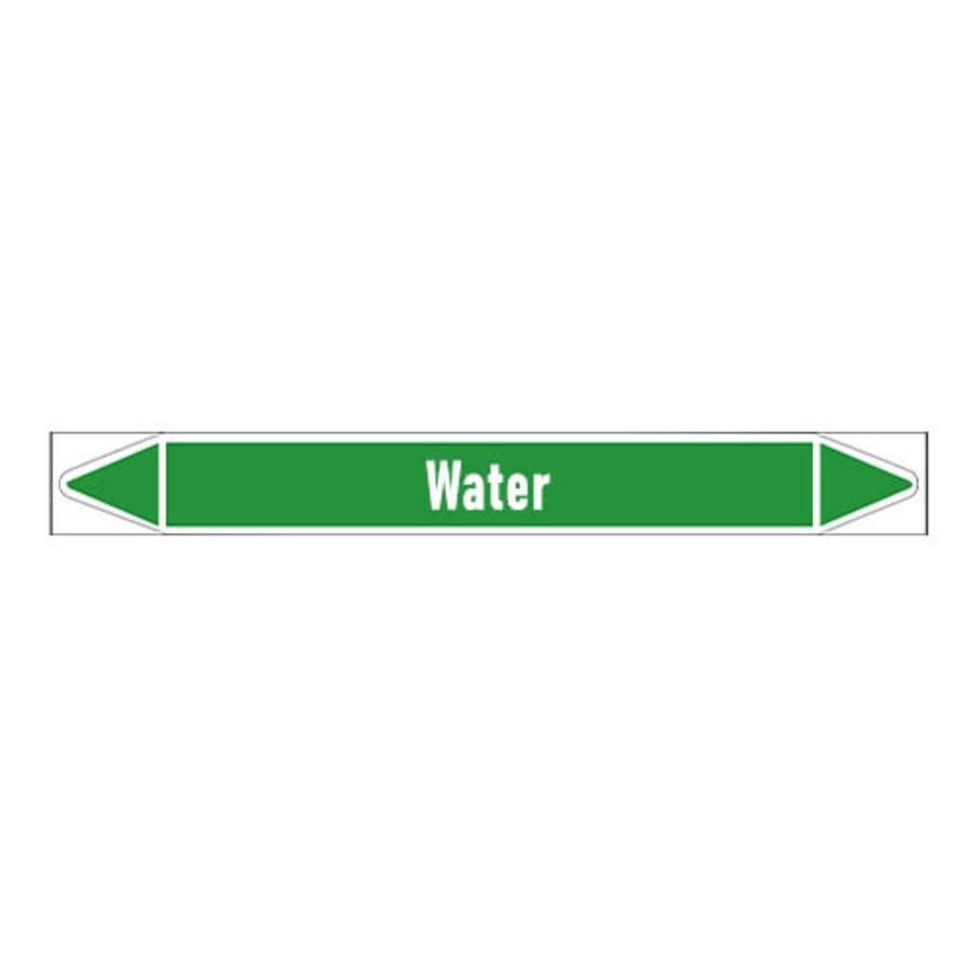 Pipe markers: Heet water | Dutch | Water