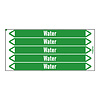 Brady Pipe markers: Heet water 110° | Dutch | Water