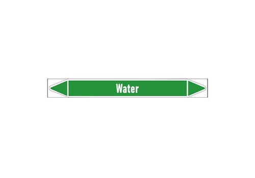 Pipe markers: Heet water 170° | Dutch | Water 