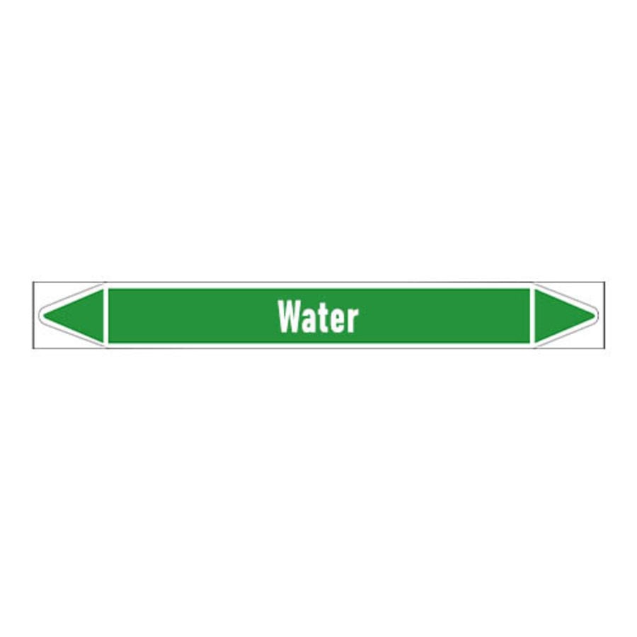 Pipe markers: Heet water 180° | Dutch | Water