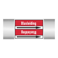 Pipe markers: Blusschuim | Dutch | Blusleiding