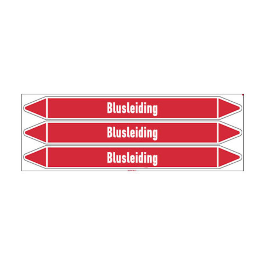 Pipe markers: Blusschuim | Dutch | Blusleiding