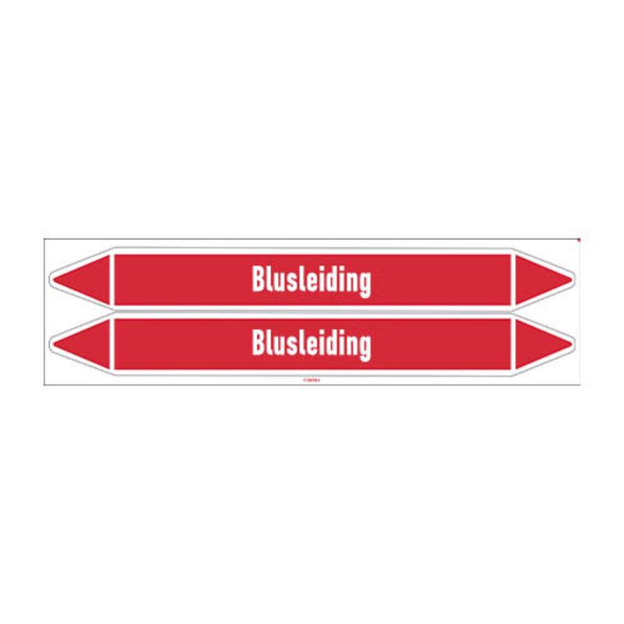 Pipe markers: Blusschuim | Dutch | Blusleiding