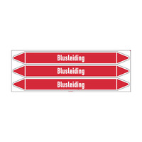 Pipe markers: Bluswater | Dutch | Blusleiding