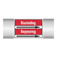 Pipe markers: Schuimbluswater | Dutch | Blusleiding