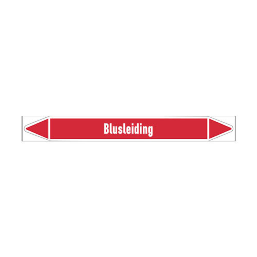 Pipe markers: Schuimbluswater | Dutch | Blusleiding