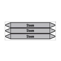 Pipe markers: Hoge druk stoom | Dutch | Steam