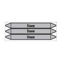 Pipe markers: lage druk stoom | Dutch | Steam