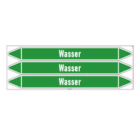 Pipe markers: Abwasser | German | Water