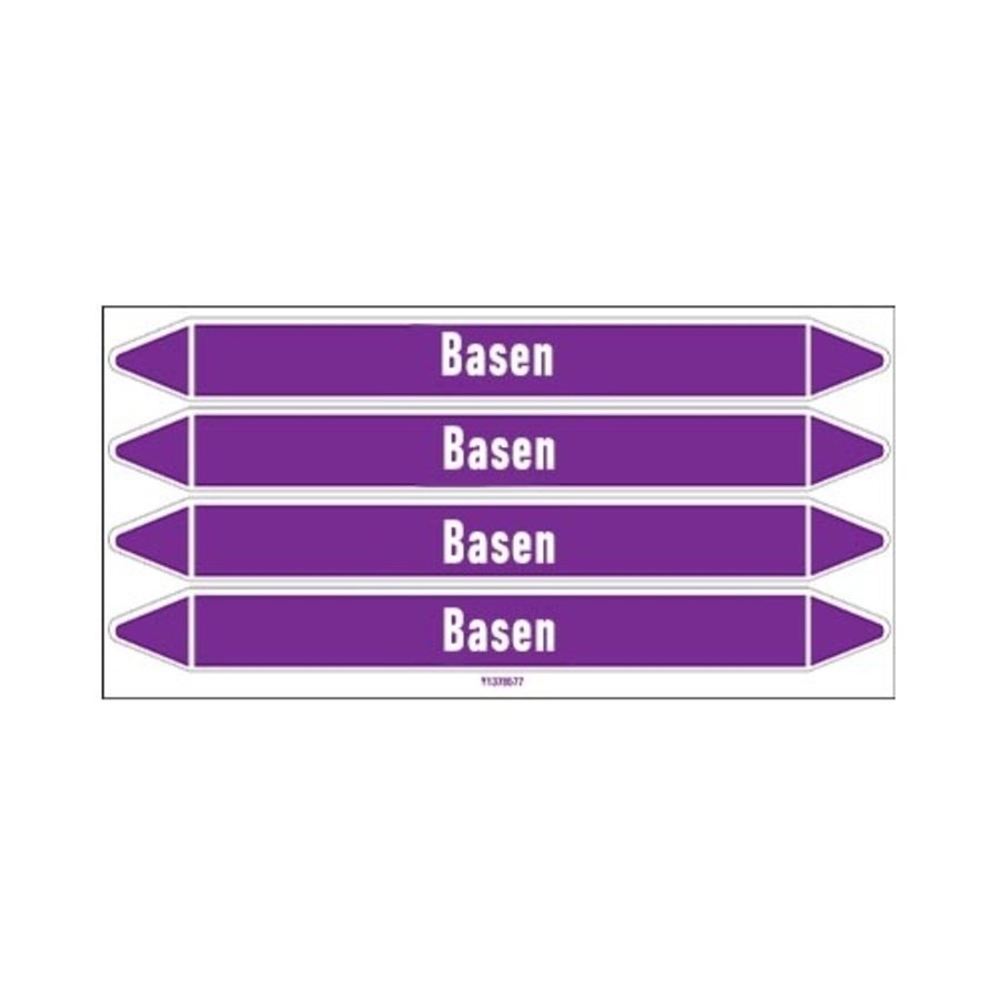 Pipe markers: Alkalische oplossing | Dutch | Alkalis