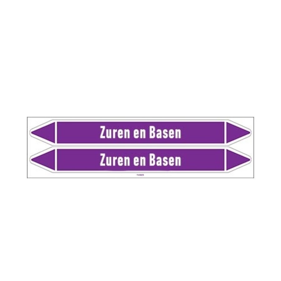 Pipe markers: Geregeneerd zuur  | Dutch | Acids and Alkalis