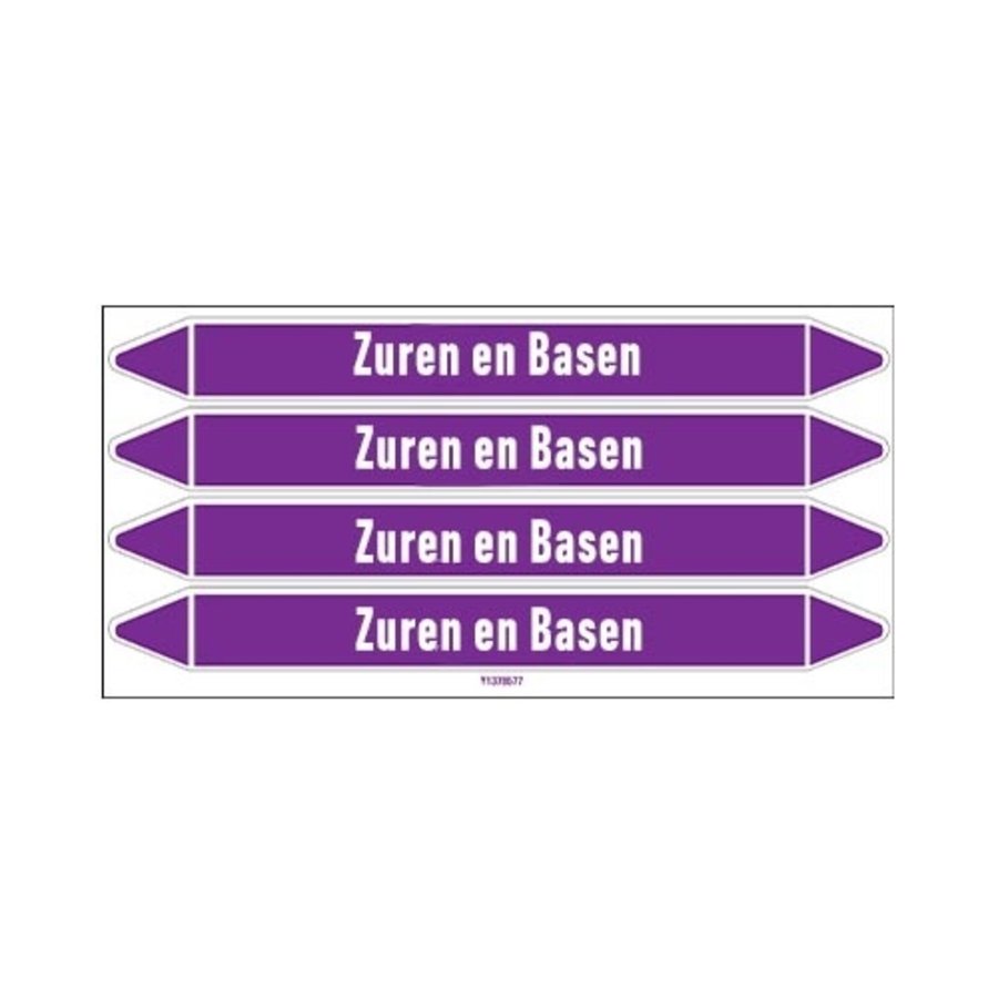 Pipe markers: Zure oplossing | Dutch | Acids and Alkalis