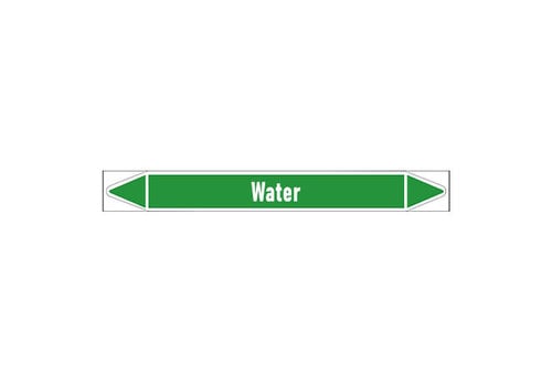 Pipe markers: Warm water | Dutch | Water 
