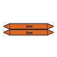 Pipe markers: Geregeneerd zuur | Dutch | Acids