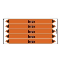 Pipe markers: Zure oplossing | Dutch | Acids