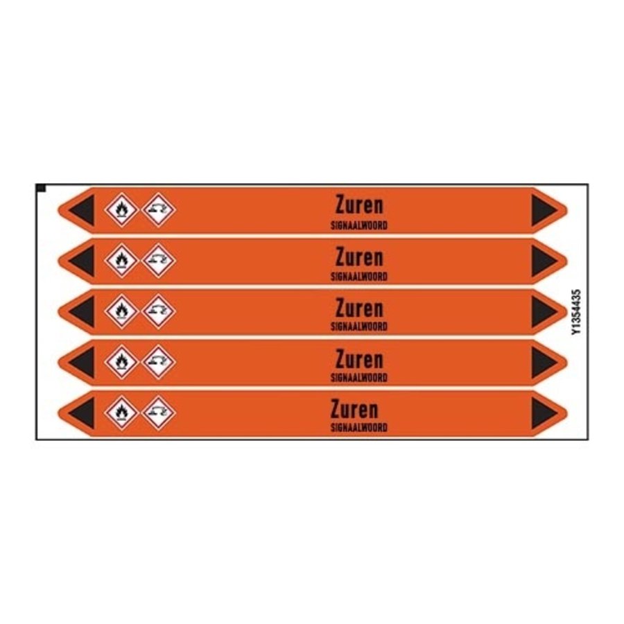 Pipe markers: Waterstofchloride | Dutch | Acids