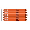 Brady Pipe markers: Waterstoffluoride | Dutch | Acids