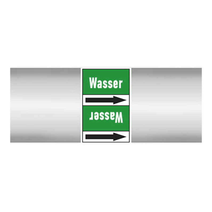 Pipe markers: HD wasser  | German | Water